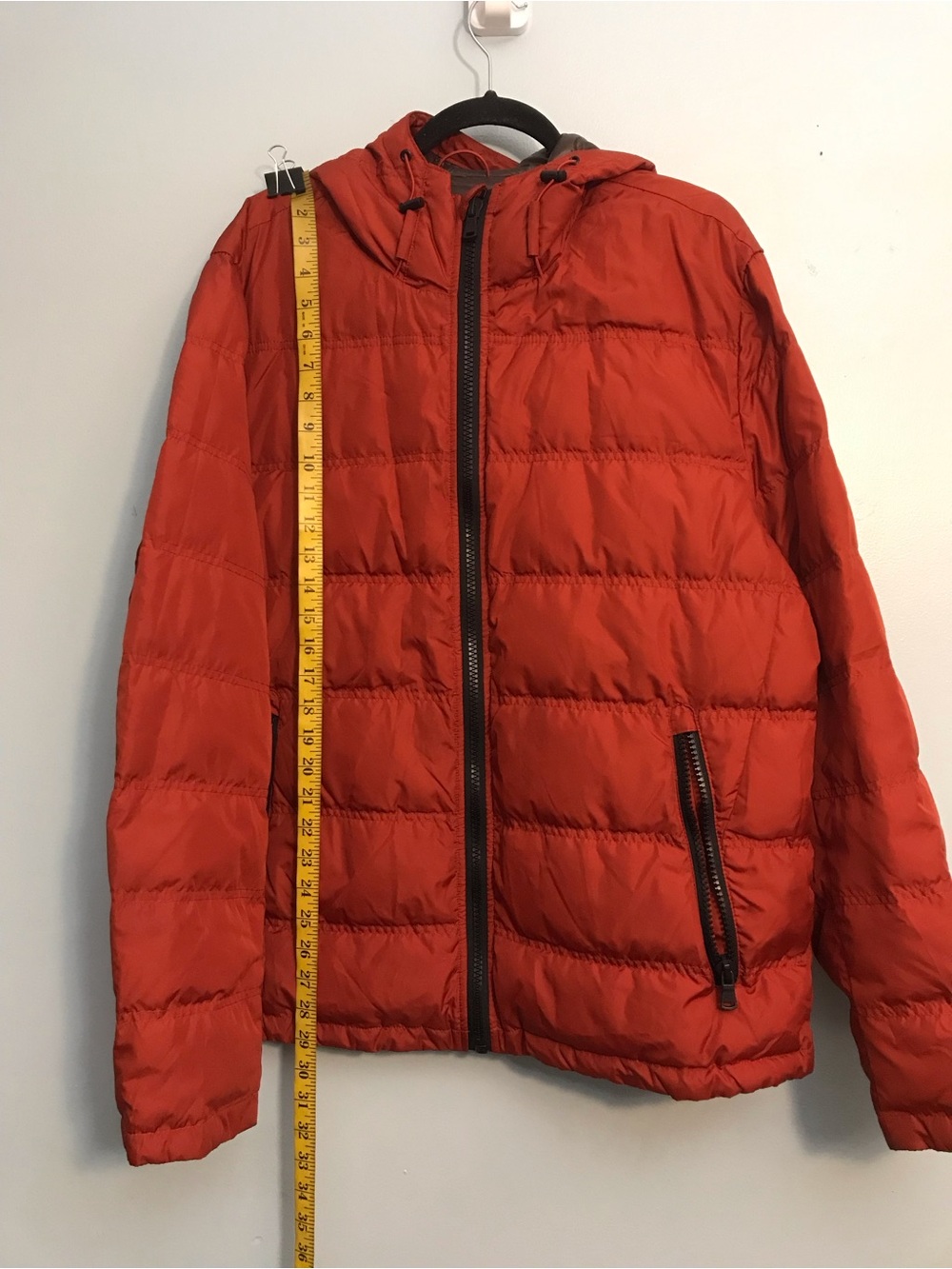 Michael kors Men's Hooded Puffer Jacket in Red - Insulated Coat